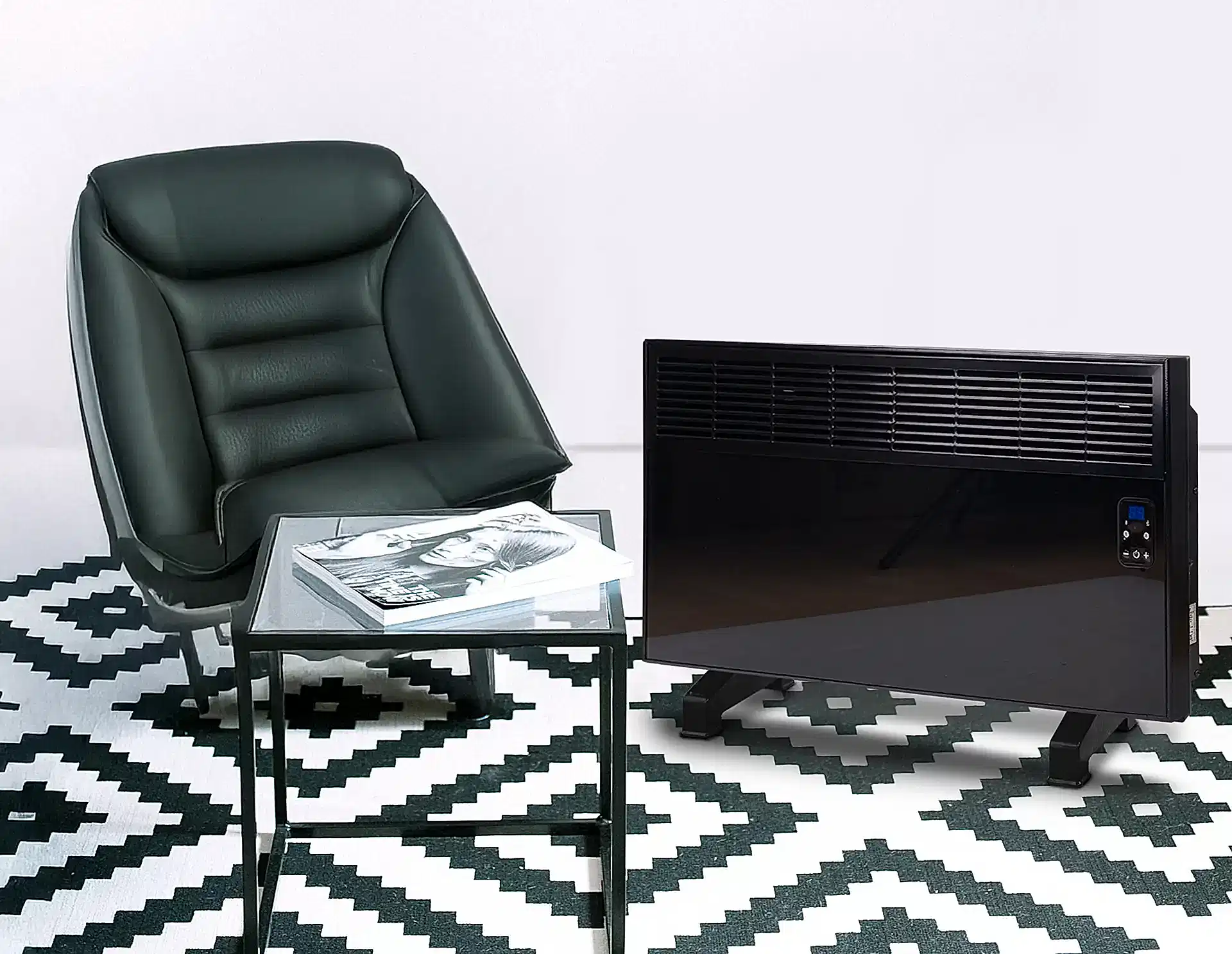 İVİGO EPK 2500 Watt Dijital Konvektör Isıtıcı Camlı Siyah