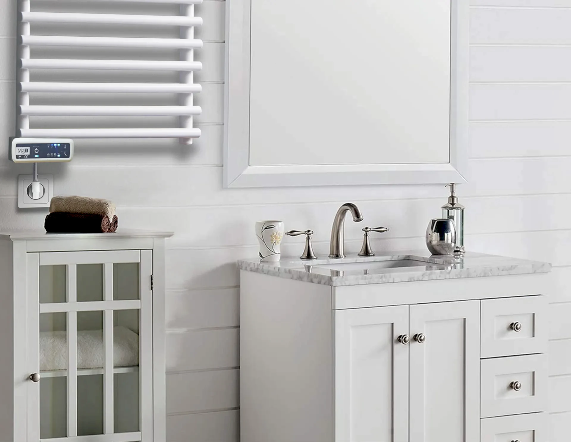 İVİGO EHR 275 Watt Profesyonel Havlu Isıtıcı Beyaz