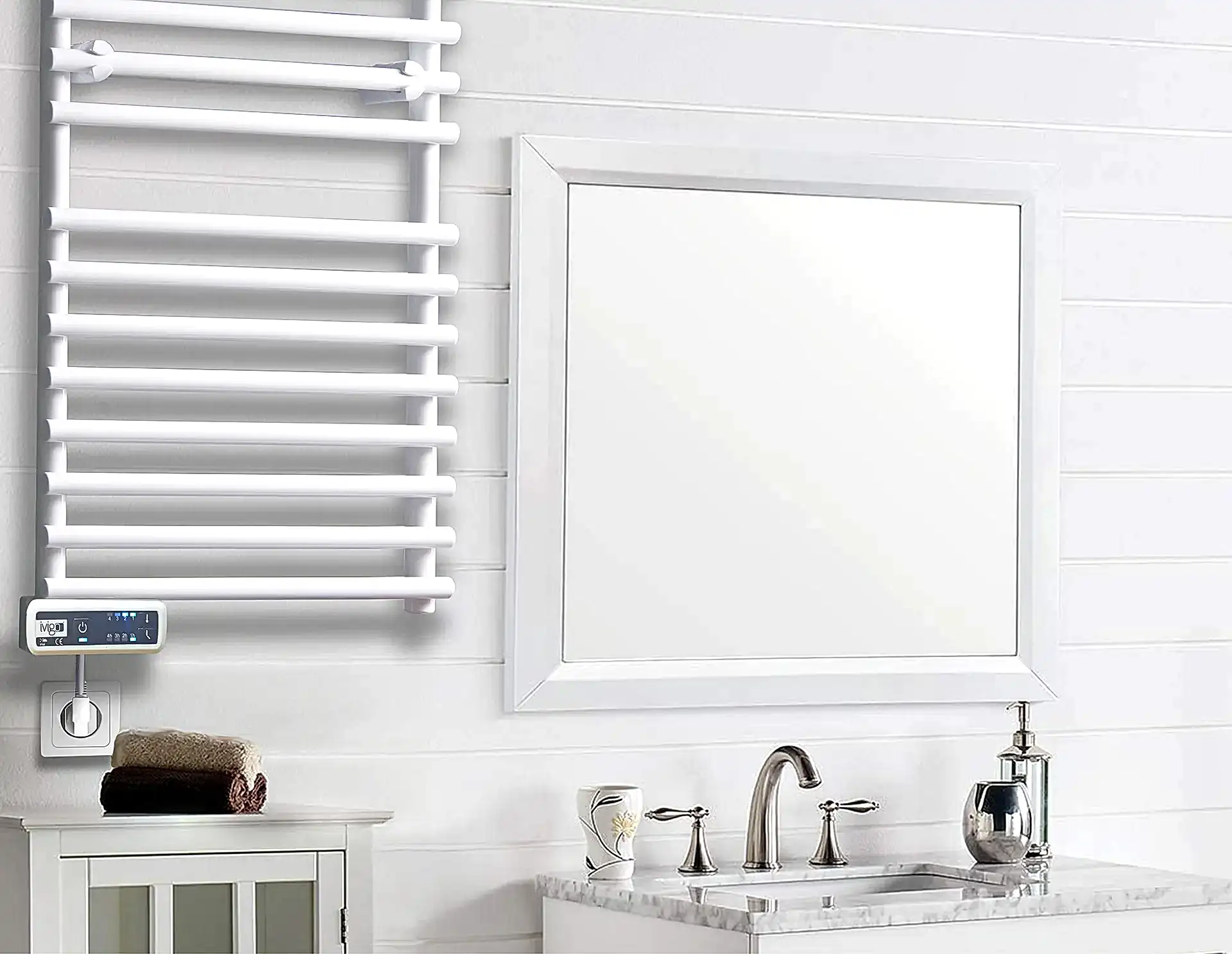 İVİGO EHR 350 Watt Profesyonel Havlu Isıtıcı Beyaz