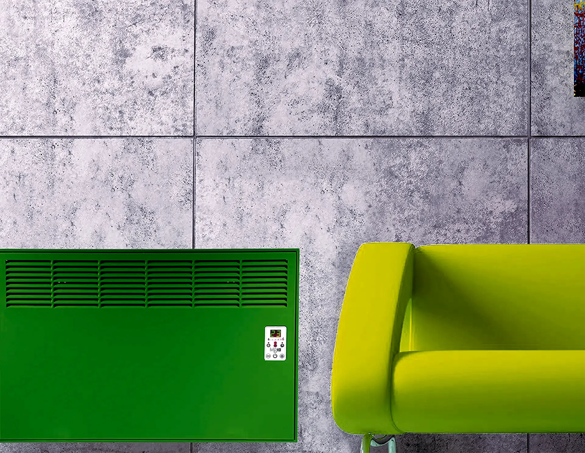 İVİGO EPK 1000 Watt Dijital Konvektör Isıtıcı Yeşil