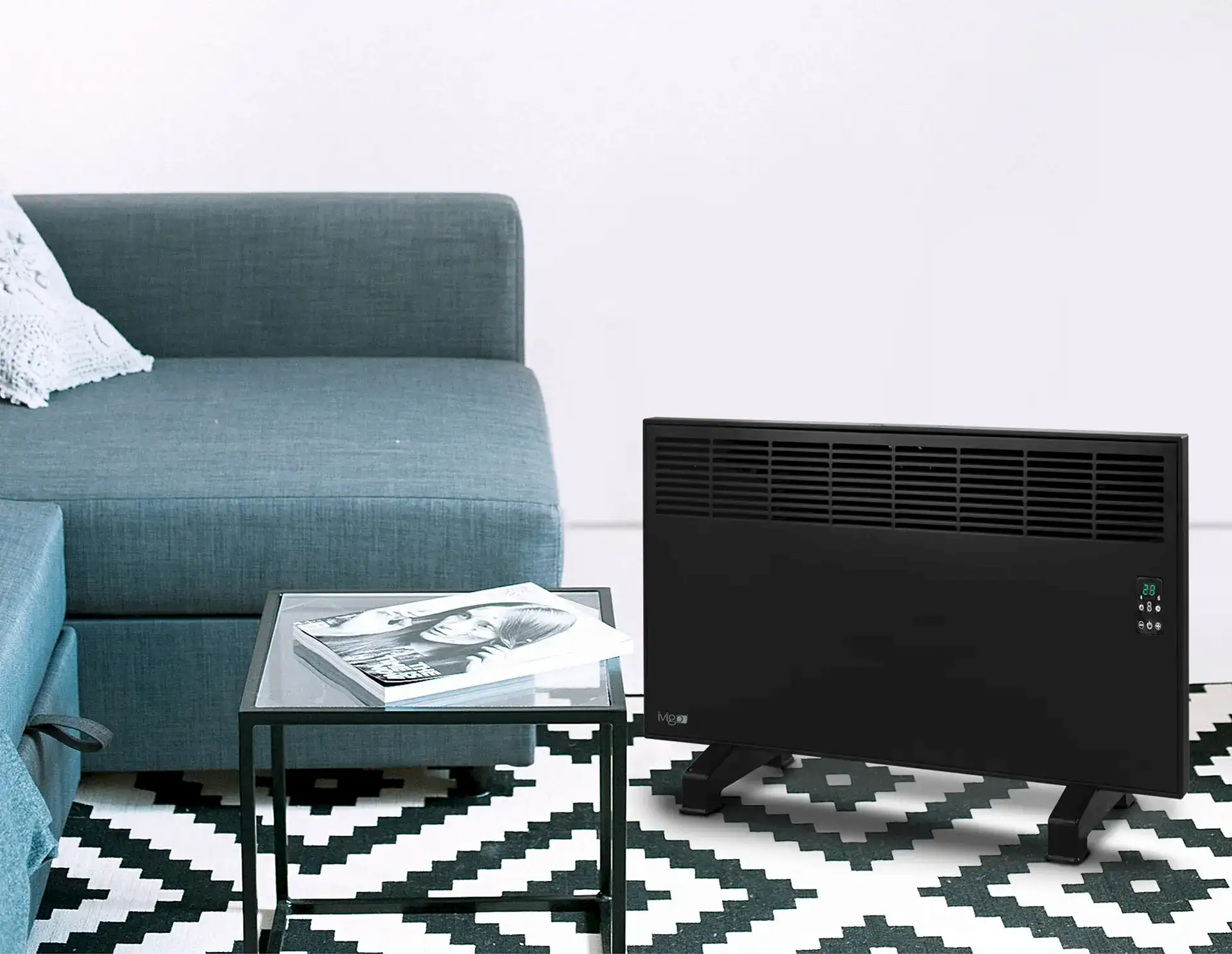 İVİGO EPK 2500 Watt Dijital Konvektör Isıtıcı Siyah