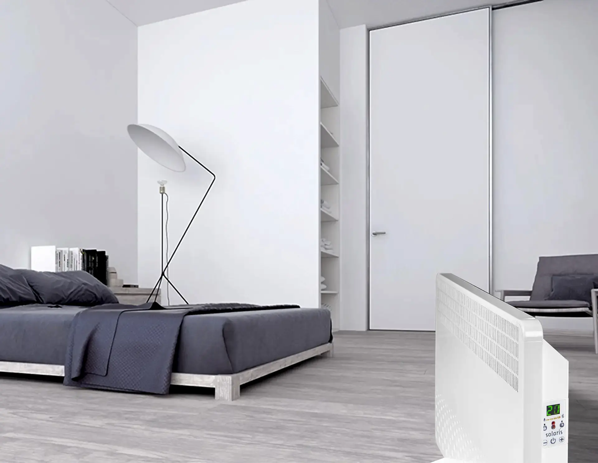 SOLARİS KIP 2500 Watt Dijital Konvektör Isıtıcı Beyaz